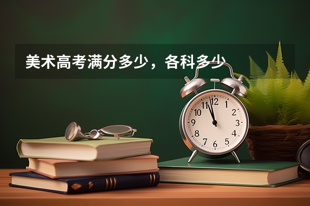 美术高考满分多少，各科多少