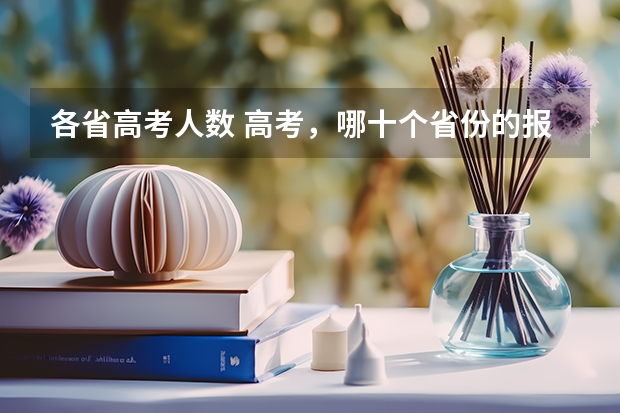 各省高考人数 高考，哪十个省份的报名人数最多？