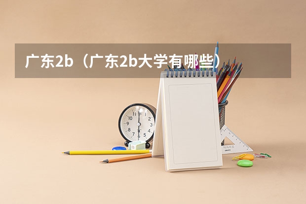 广东2b（广东2b大学有哪些）
