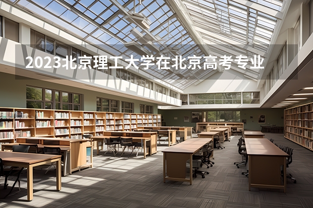 2023北京理工大学在北京高考专业招生计划人数
