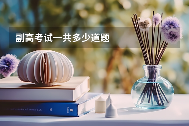 副高考试一共多少道题
