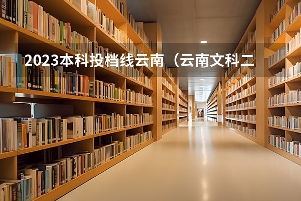 2023本科投档线云南（云南文科二本分数线2023）