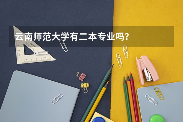 云南师范大学有二本专业吗？