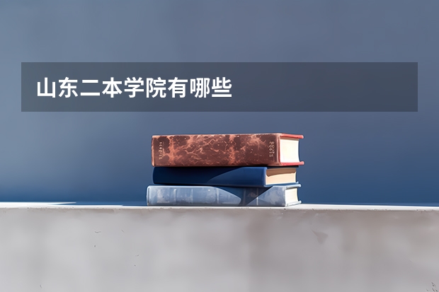 山东二本学院有哪些