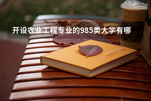 开设农业工程专业的985类大学有哪些