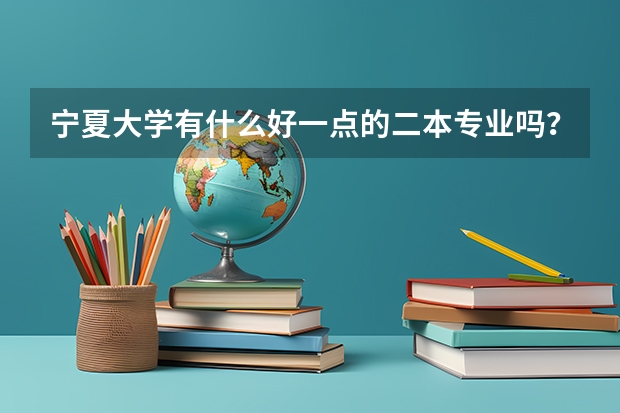 宁夏大学有什么好一点的二本专业吗？