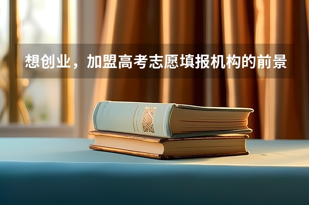 想创业，加盟高考志愿填报机构的前景怎么样啊？
