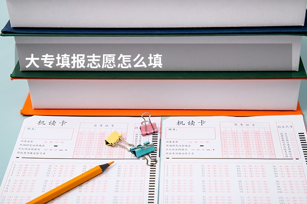大专填报志愿怎么填
