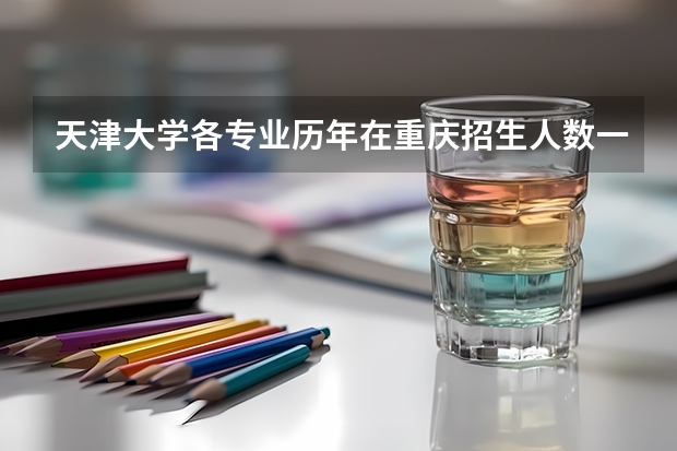 天津大学各专业历年在重庆招生人数一览
