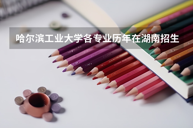 哈尔滨工业大学各专业历年在湖南招生人数一览
