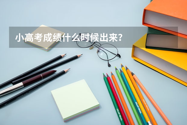 小高考成绩什么时候出来？