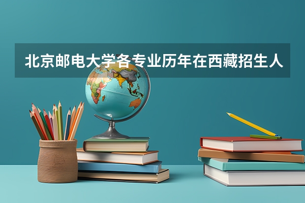 北京邮电大学各专业历年在西藏招生人数一览