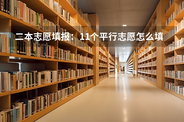 二本志愿填报:11个平行志愿怎么填