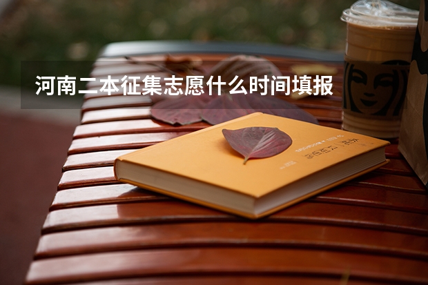 河南二本征集志愿什么时间填报