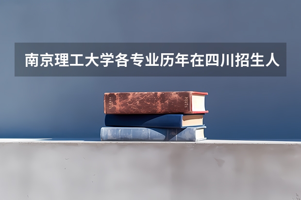 南京理工大学各专业历年在四川招生人数一览