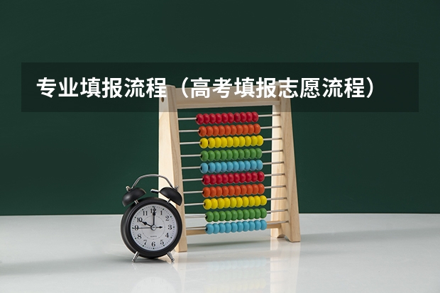 专业填报流程（高考填报志愿流程）