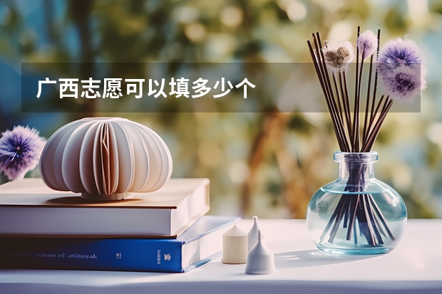 广西志愿可以填多少个