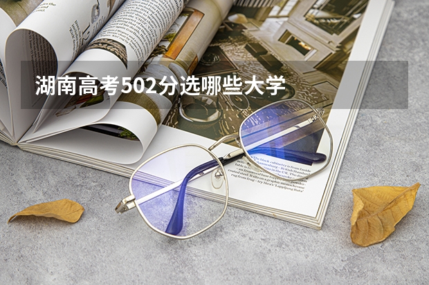 湖南高考502分选哪些大学