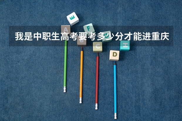 我是中职生高考要考多少分才能进重庆三峡学院