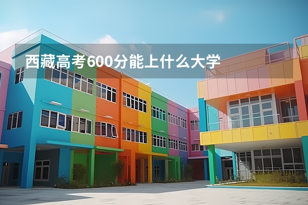 西藏高考600分能上什么大学