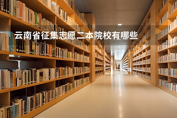云南省征集志愿二本院校有哪些