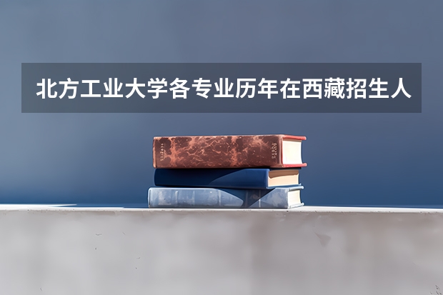 北方工业大学各专业历年在西藏招生人数一览