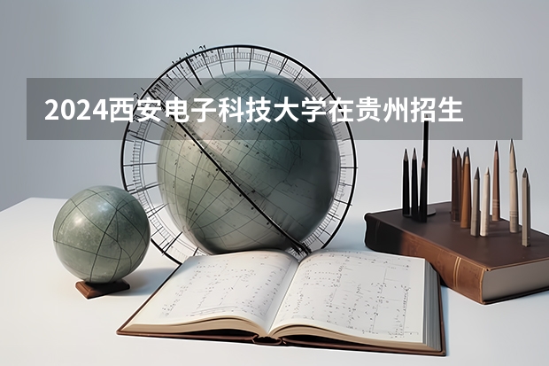 2024西安电子科技大学在贵州招生计划