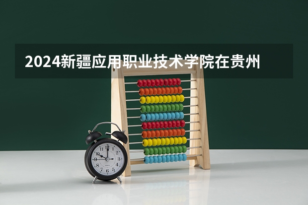 2024新疆应用职业技术学院在贵州招生计划