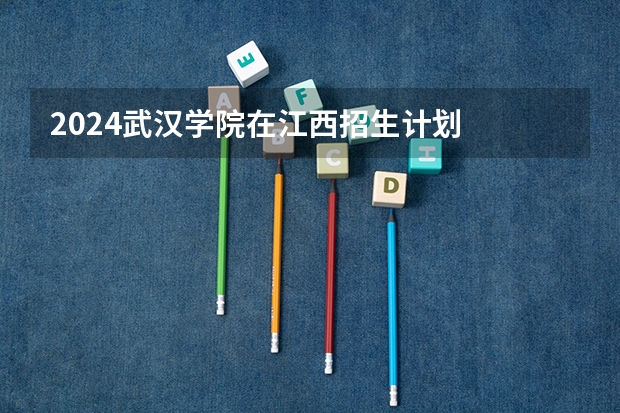 2024武汉学院在江西招生计划