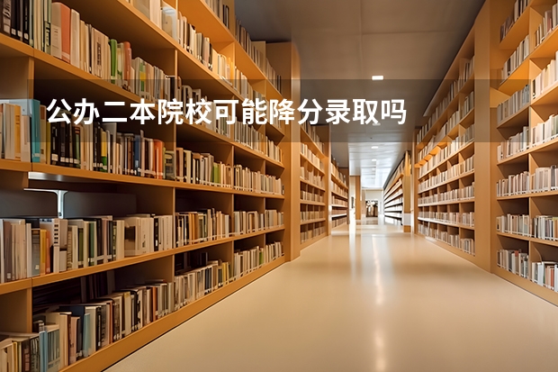 公办二本院校可能降分录取吗