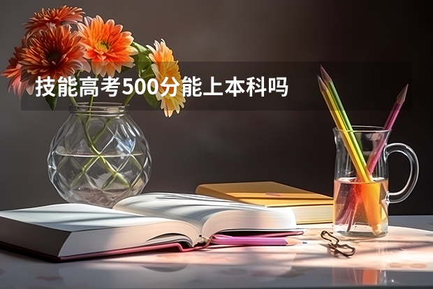 技能高考500分能上本科吗