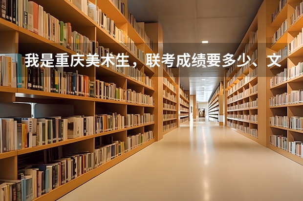 我是重庆美术生，联考成绩要多少、文化分要多少才能上重庆的大学？