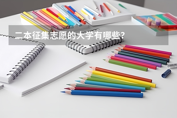 二本征集志愿的大学有哪些？