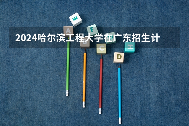 2024哈尔滨工程大学在广东招生计划