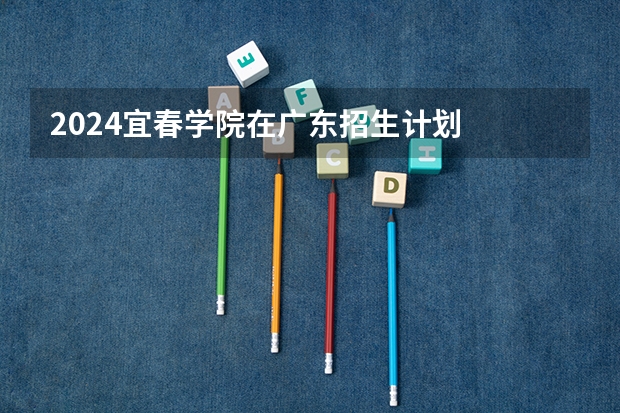 2024宜春学院在广东招生计划