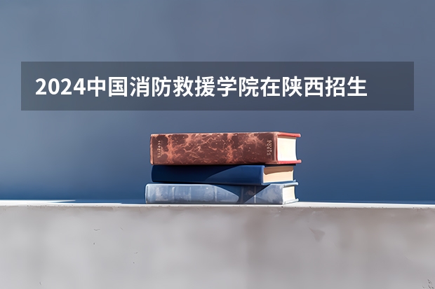 2024中国消防救援学院在陕西招生计划