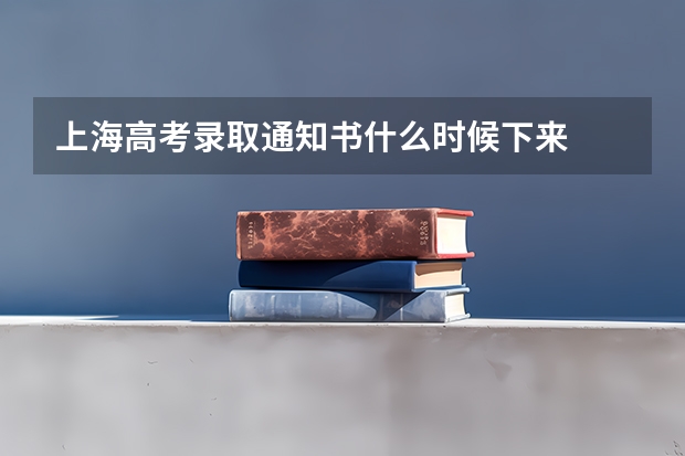 上海高考录取通知书什么时候下来