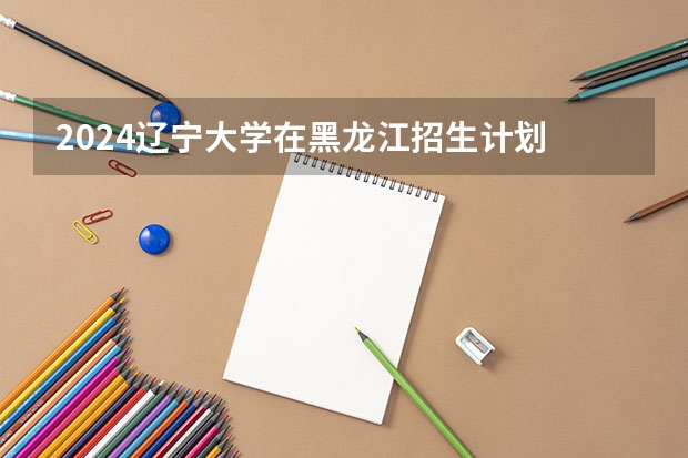 2024辽宁大学在黑龙江招生计划