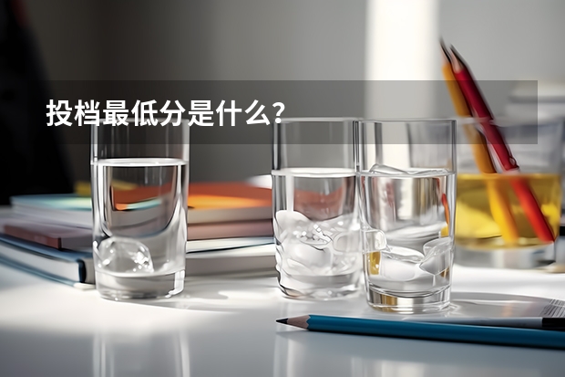 投档最低分是什么?