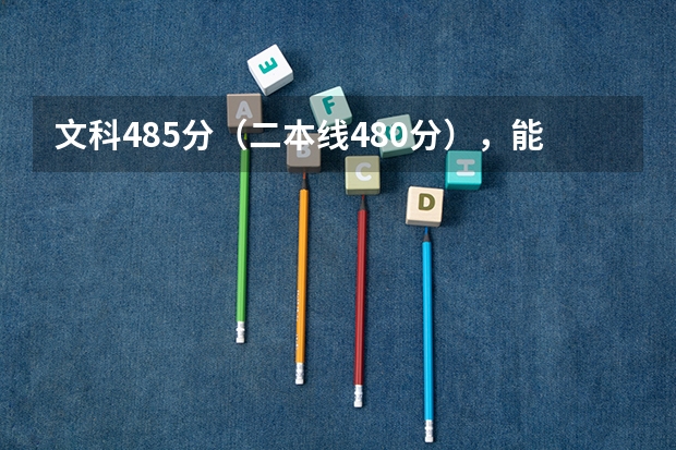 文科485分（二本线480分），能报四川在成都的什么大学？谢谢