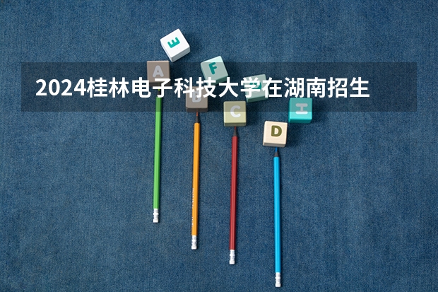 2024桂林电子科技大学在湖南招生计划