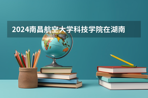 2024南昌航空大学科技学院在湖南招生计划