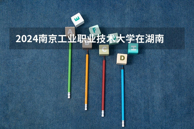 2024南京工业职业技术大学在湖南招生计划