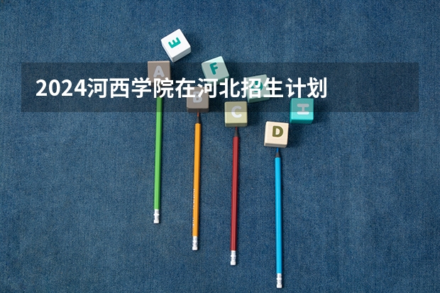 2024河西学院在河北招生计划
