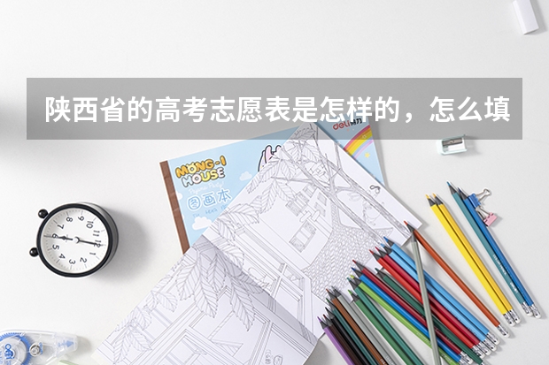 陕西省的高考志愿表是怎样的，怎么填法，很急