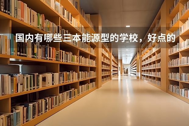 国内有哪些三本能源型的学校,好点的
