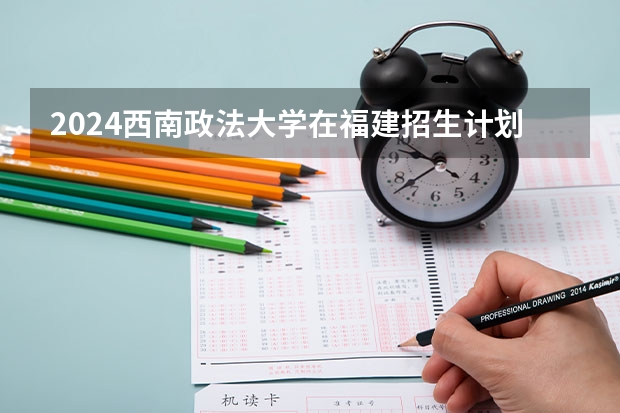 2024西南政法大学在福建招生计划
