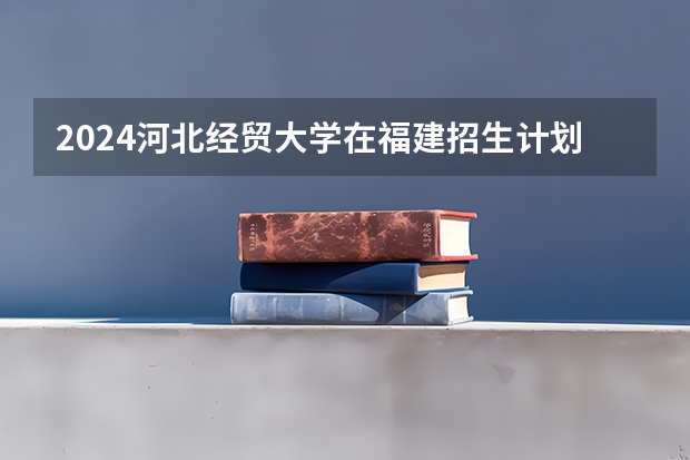 2024河北经贸大学在福建招生计划