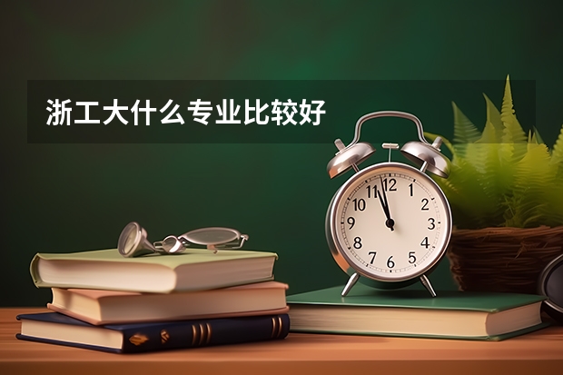 浙工大什么专业比较好