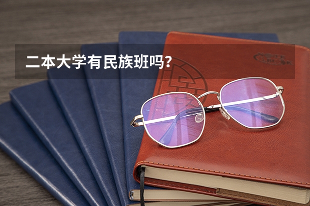 二本大学有民族班吗?